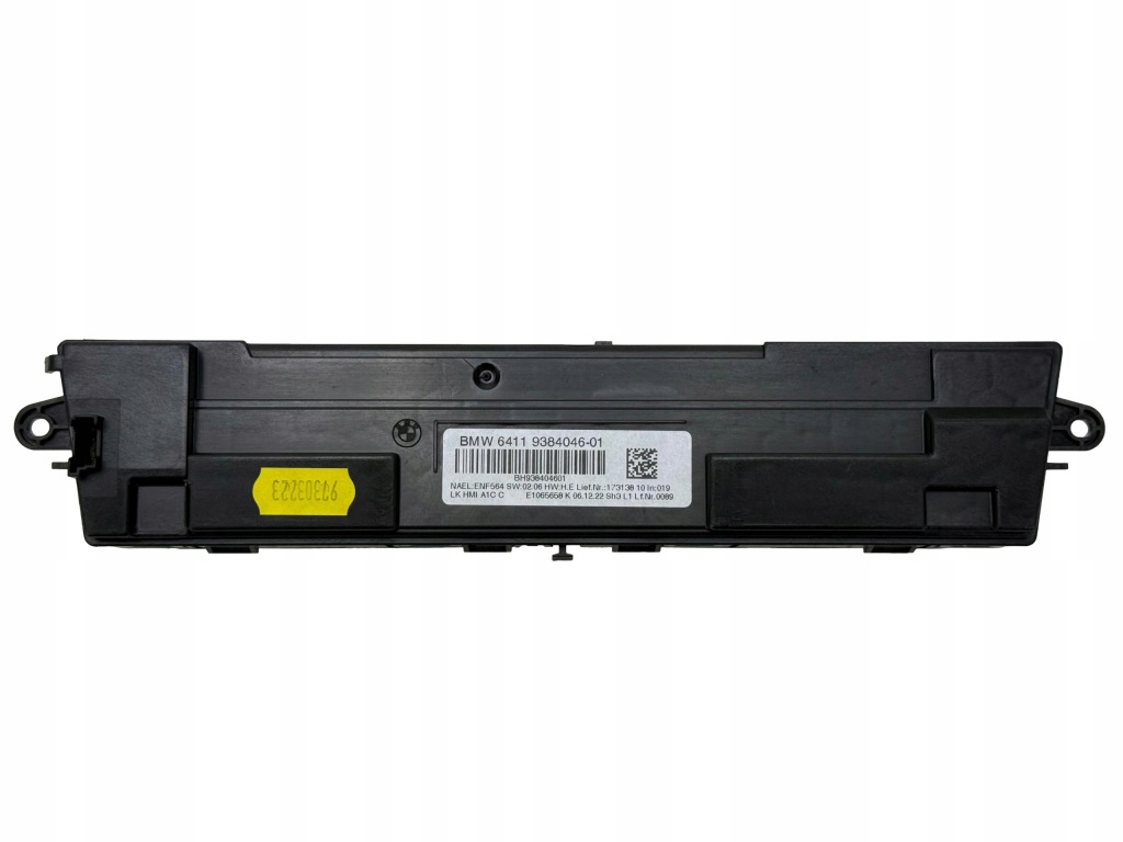 BMW F20 F30 F82 F87 Panel Sterowania Klimatyzacji Nowy OE 9384046 — zdjęcie 3
