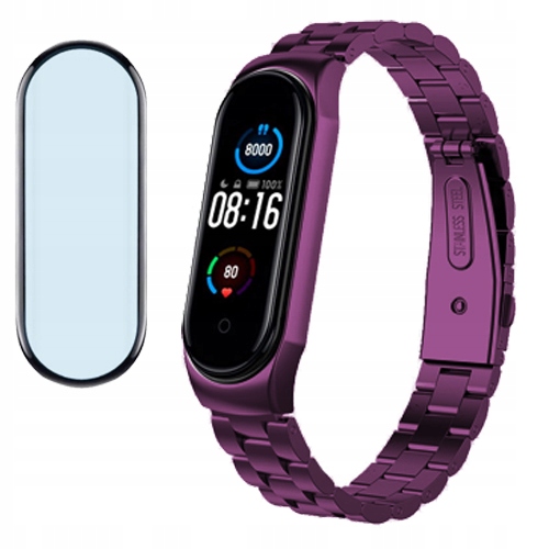 Kovová Čelenka Sklo pro Xiaomi MI Band 5 Barvy