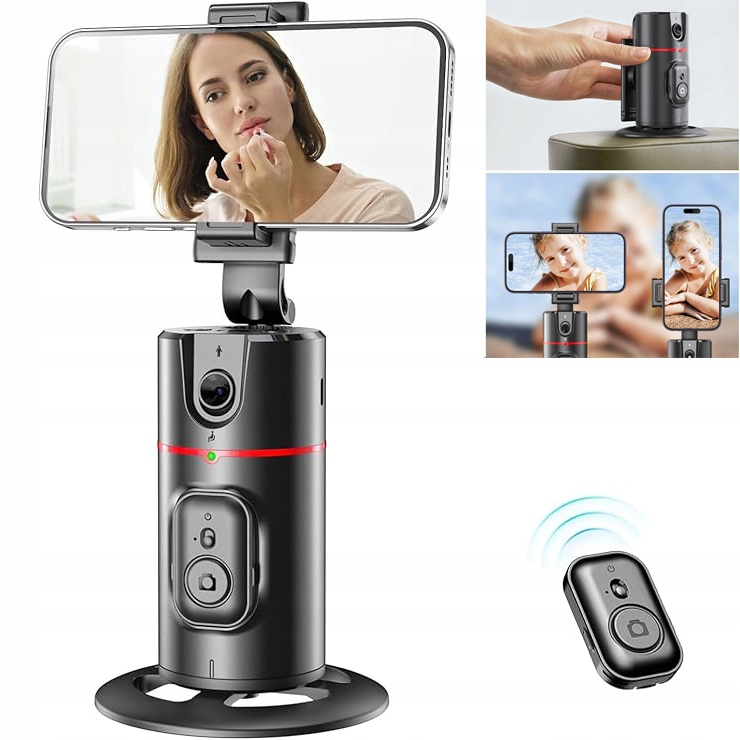 Stativ S Automatickým Sledováním Obličeje, Otočnost O 360°, Držák Na Telefon S Automatickým Sledováním Bez Aplikace