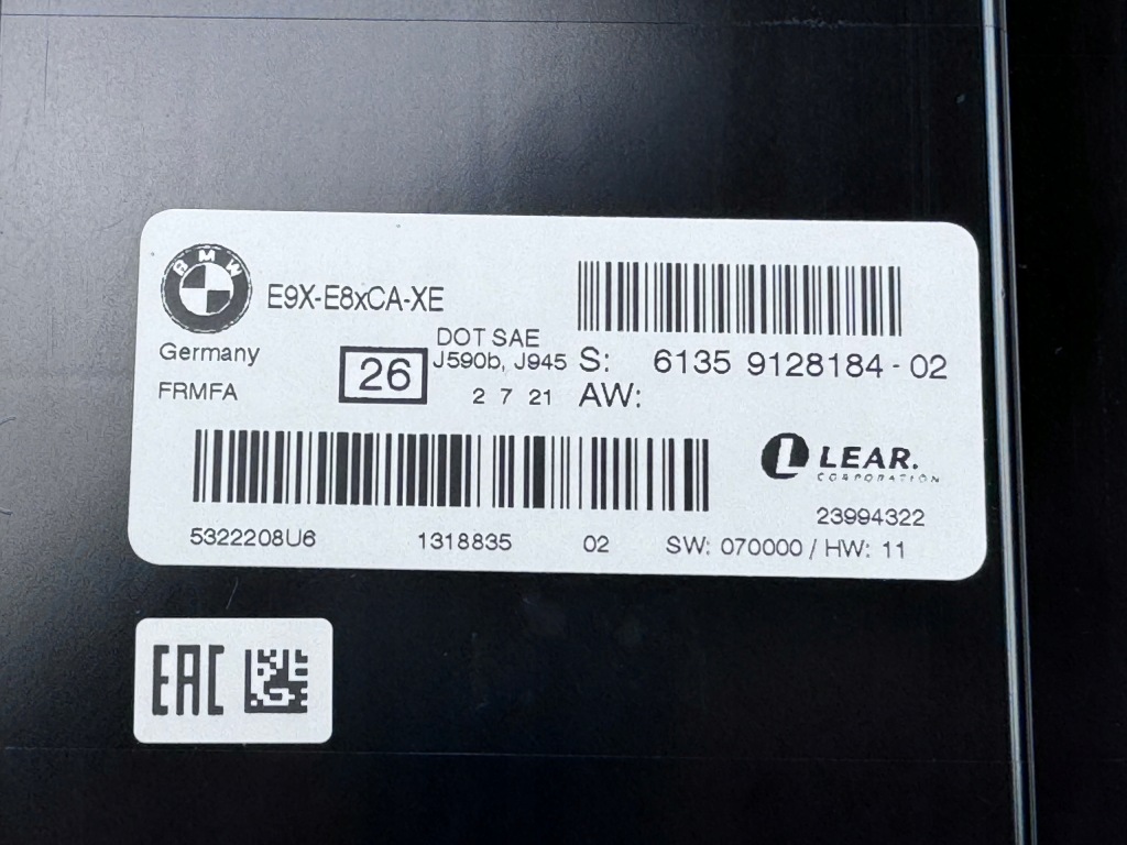 BMW 3 E90 E91 E87 Moduł Sterownik Świateł Nowy OE 9128184 — zdjęcie 2