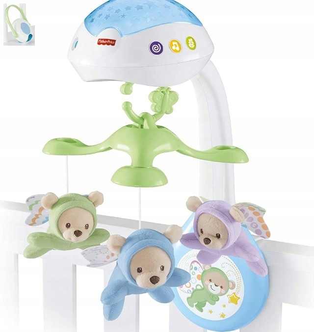 Fisher Price Kolotoč nad postýlku s projektorem Kouzelný pro batolata