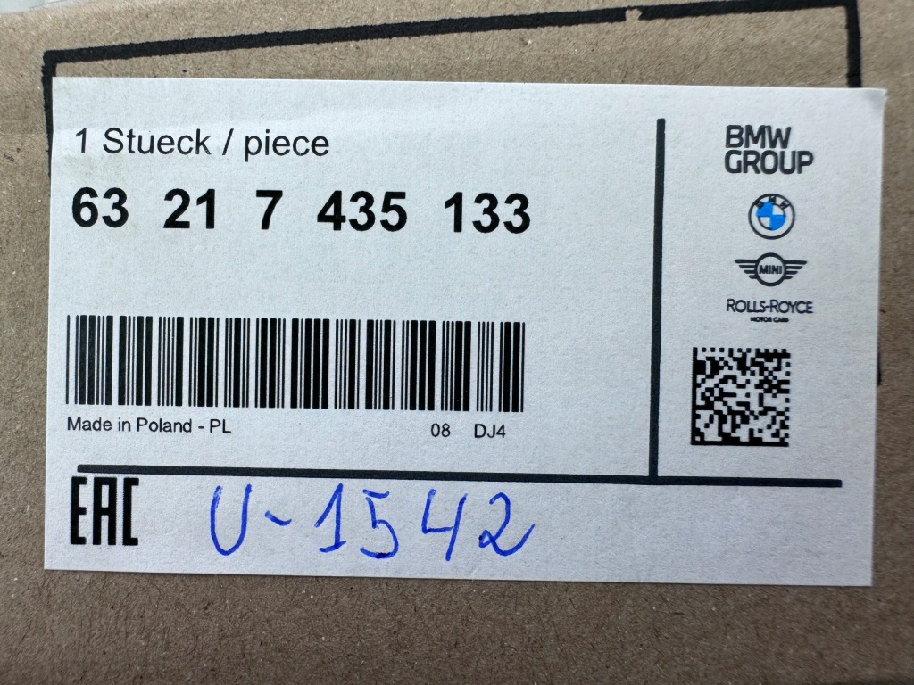 Mini F55 F56 F57 Lci Lift Lampa Tylna Lewa Tył Led 7435133 Oryginał — zdjęcie 6