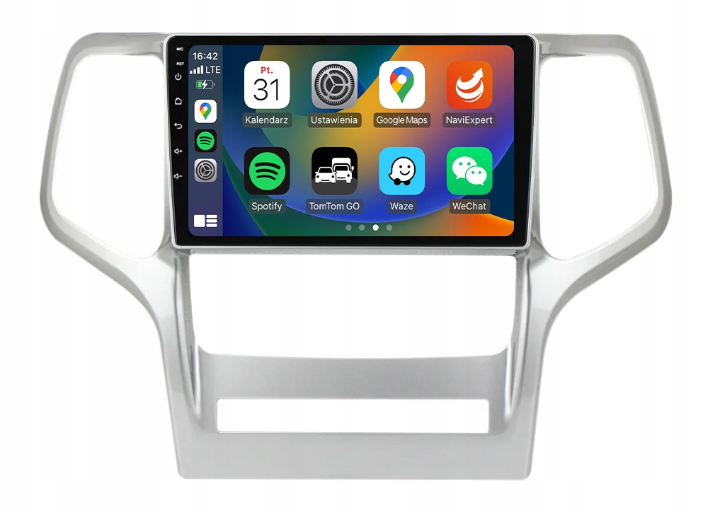 Jeep Grand Cherokee 2008-2013 Radio Navigace Android Carplay Mapy
