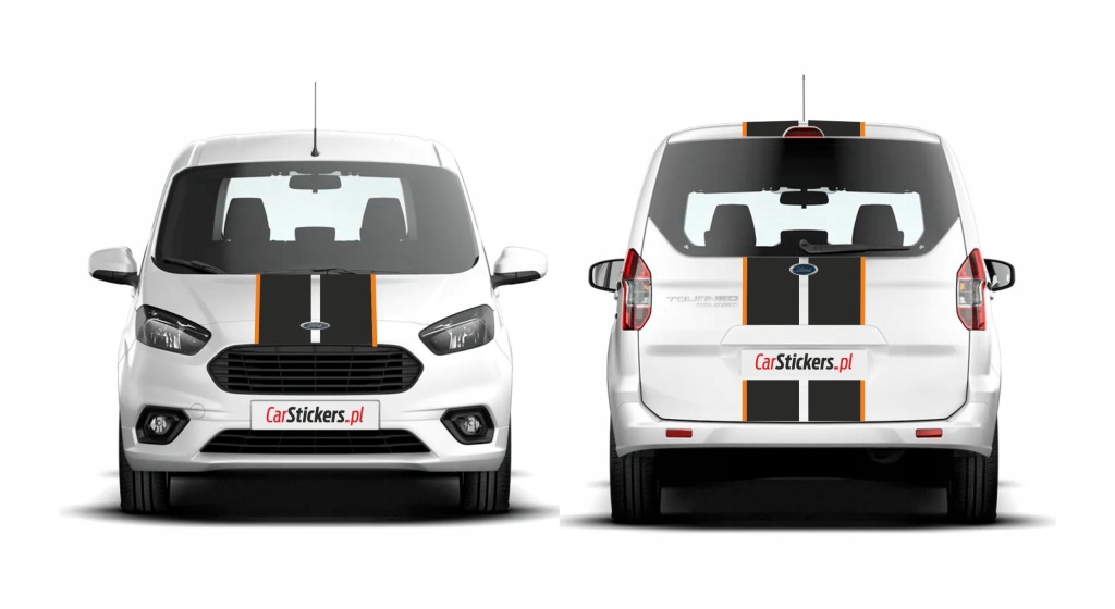 Samolepky maska, zadní strana Ford Tourneo Courier – 2 barvy