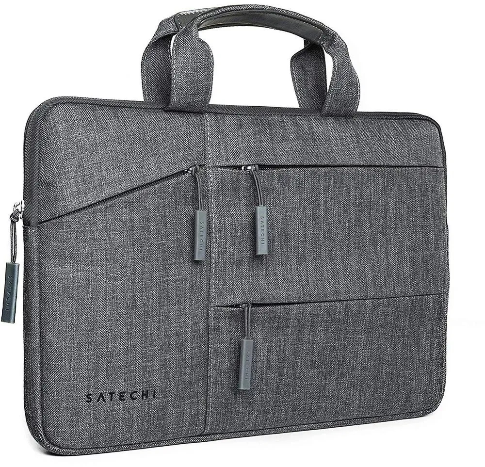 Satechi Odolná nylonová vodotěsná taška na notebook 15" šedá