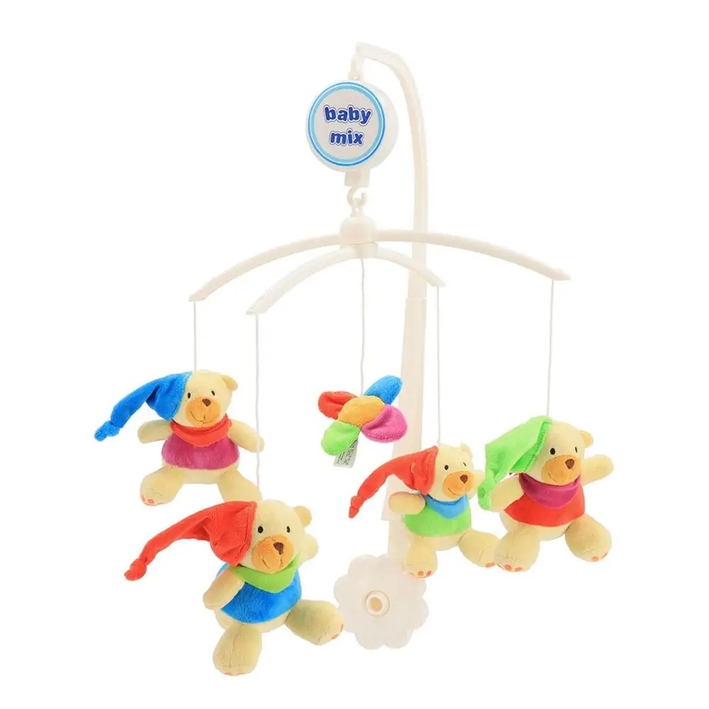 Kolotoč Baby Mix nad postýlkou Medvídci s čepičkami