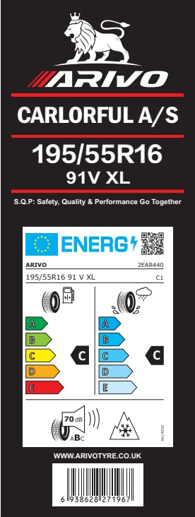 pneumatika Arivo Carlorful A/s XL 91V 195/55R16