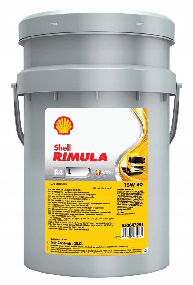 Ulei de motor Shell 20 l 15W-40