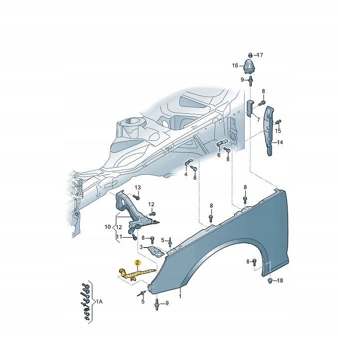 Audi oe 8w0821092 handle mounting fender Shop online XDALYS