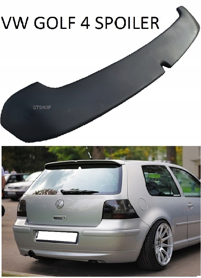 Vw golf 4 spoiler cover spoiler on the trunk rear iv