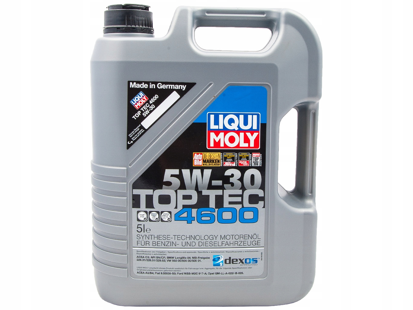 Huile moteur LIQUI MOLY TopTec 4600 5W30 5L pour Acura, Alfa Romeo, Audi