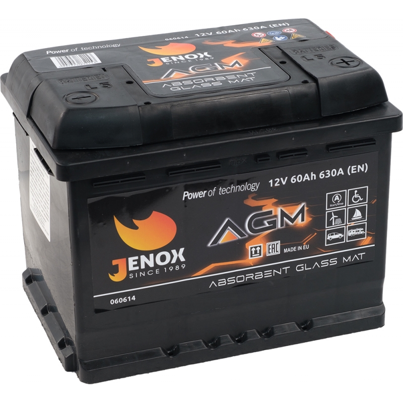 Battery 12V/95Ah 850A Jenox AGM, AGM Batteries