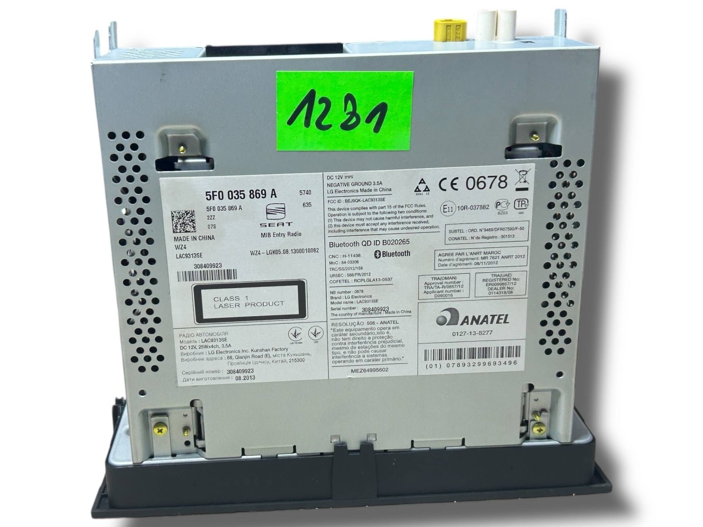 цена Радио радиоприемник cd экран дисплей seat leon iii 5f 5f0035869a !j