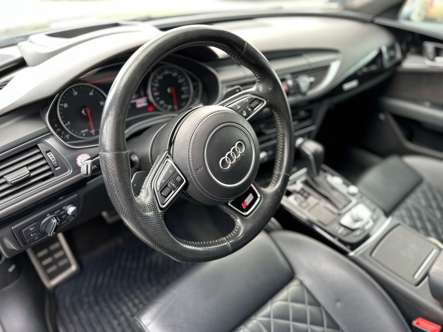 Обогреваемый руль audi a6 a7 c7 s-line подушка кожаный с разбора