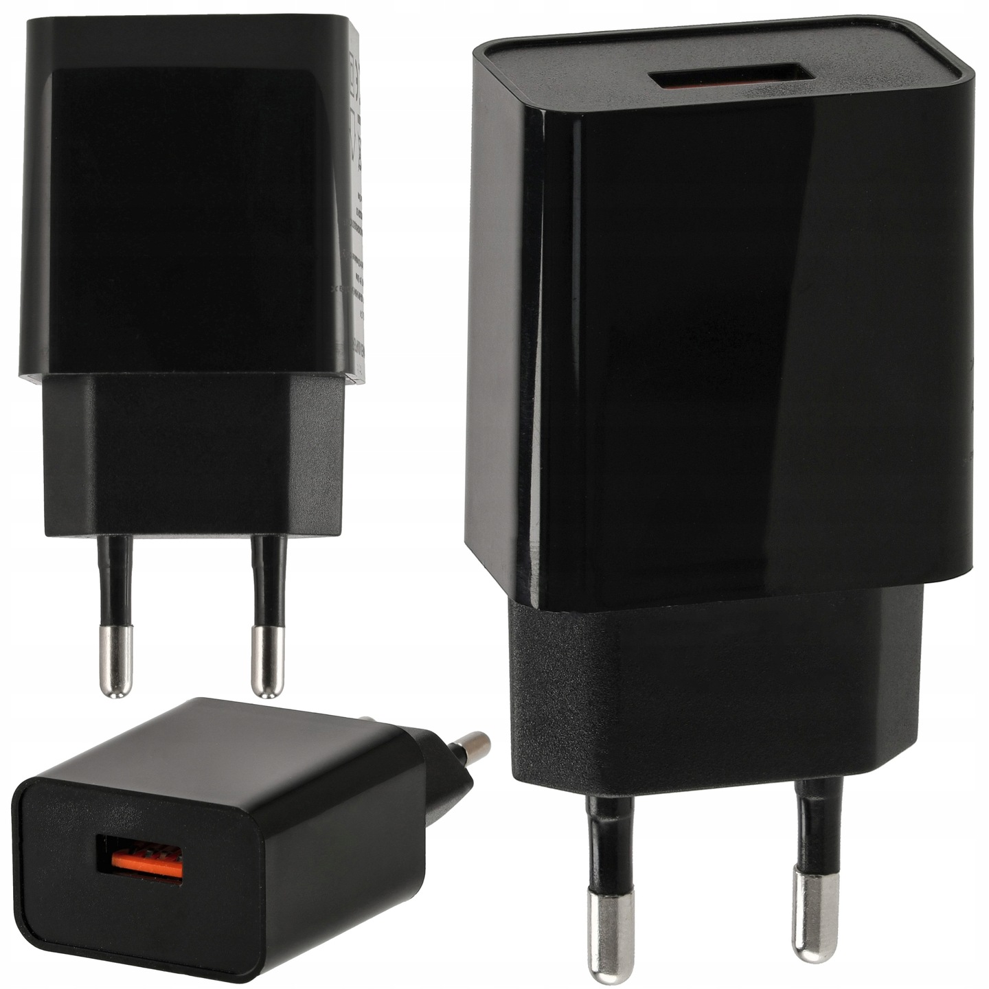 Зарядка электрическая универсальная usb кубик для телефона для ламп 5v 3a  черный недорого ??? Интернет магазин DARSTAR