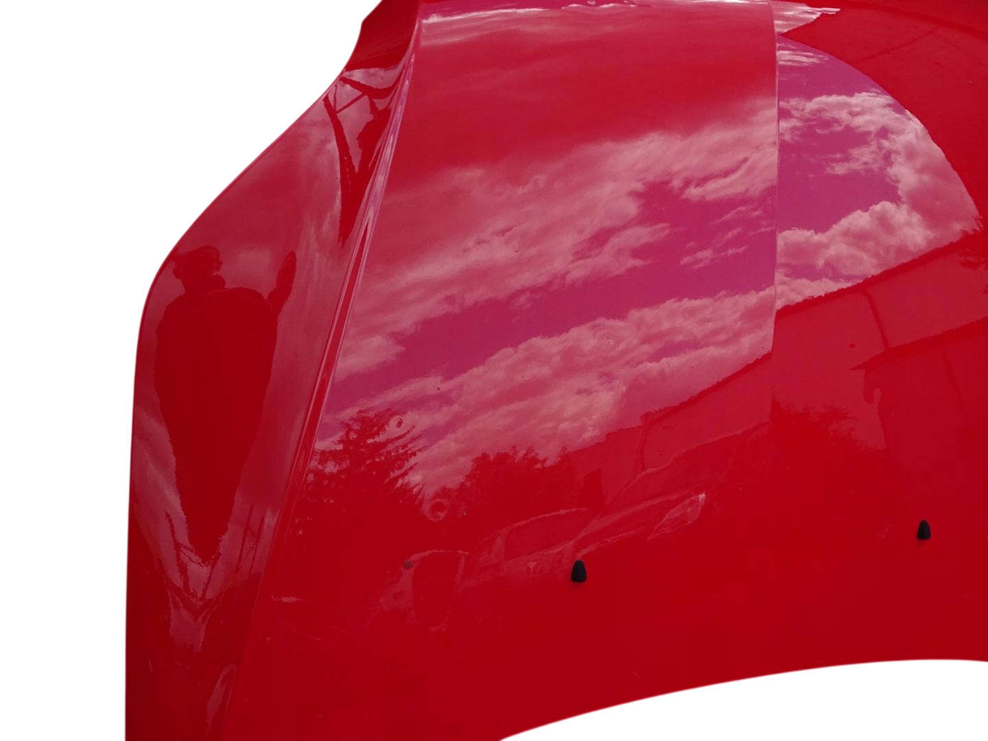 Капот двигуна + форсунки омивачів chevrolet aveo t250 t255 hb 2007-2011 червона з доставкою