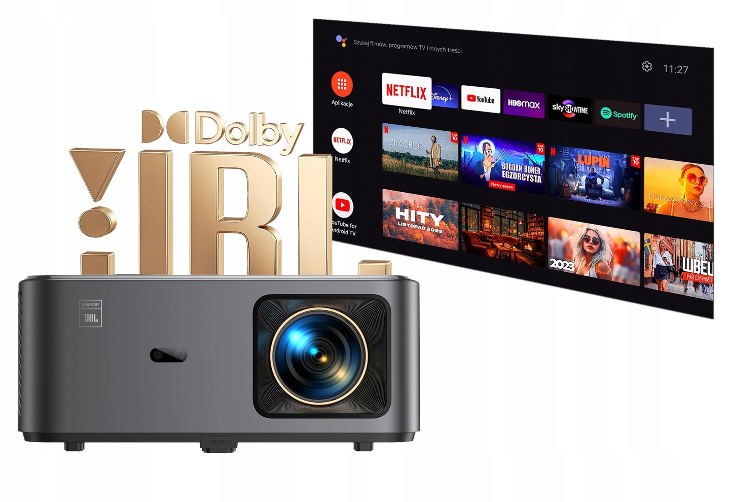 Проектор led yaber k2s full hd dolby аудио jbl android tv автофокус wifi  недорого ➤➤➤ Интернет магазин DARSTAR