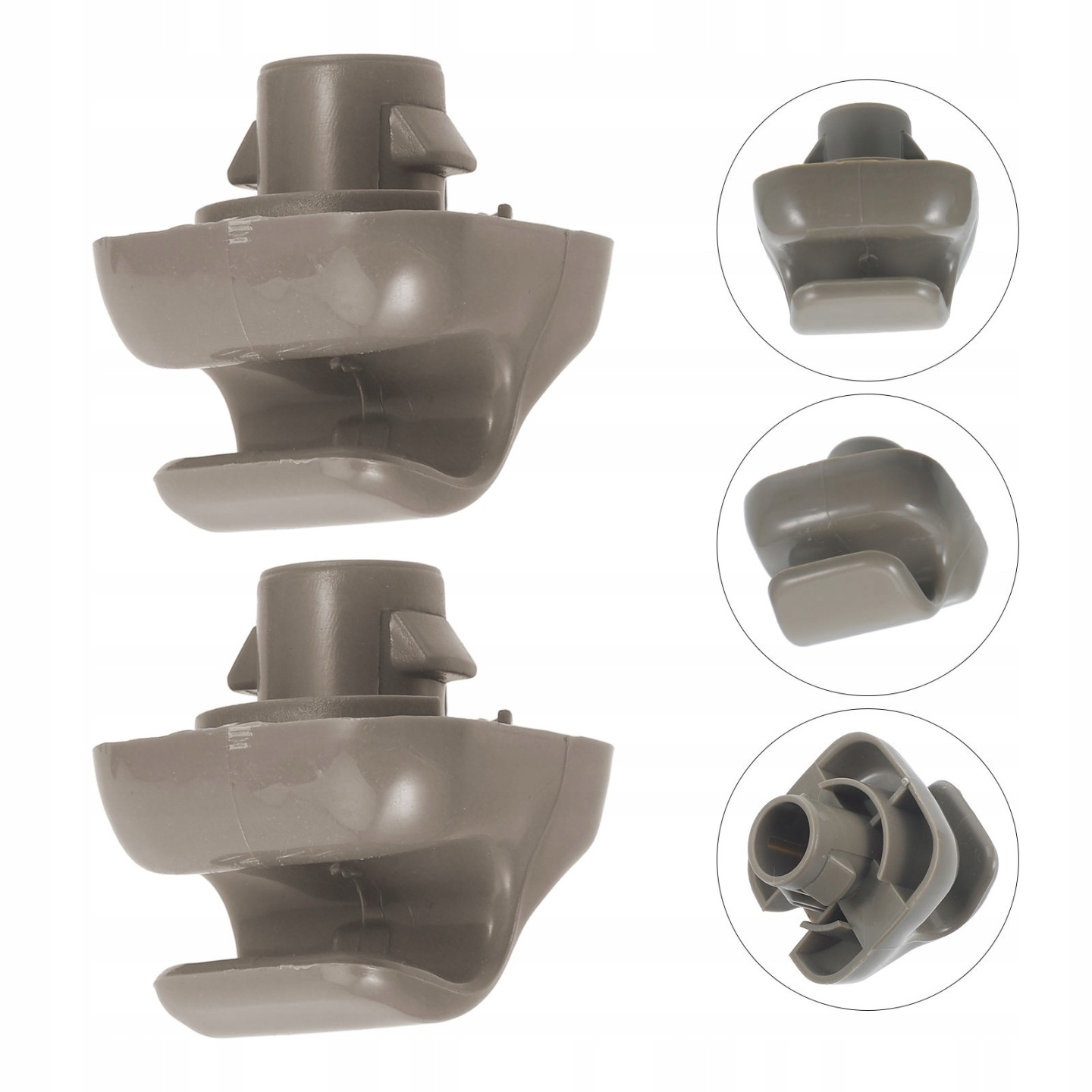 приобрести 2pcs car sun visor retainer держатель grey автомобиль visor bracket