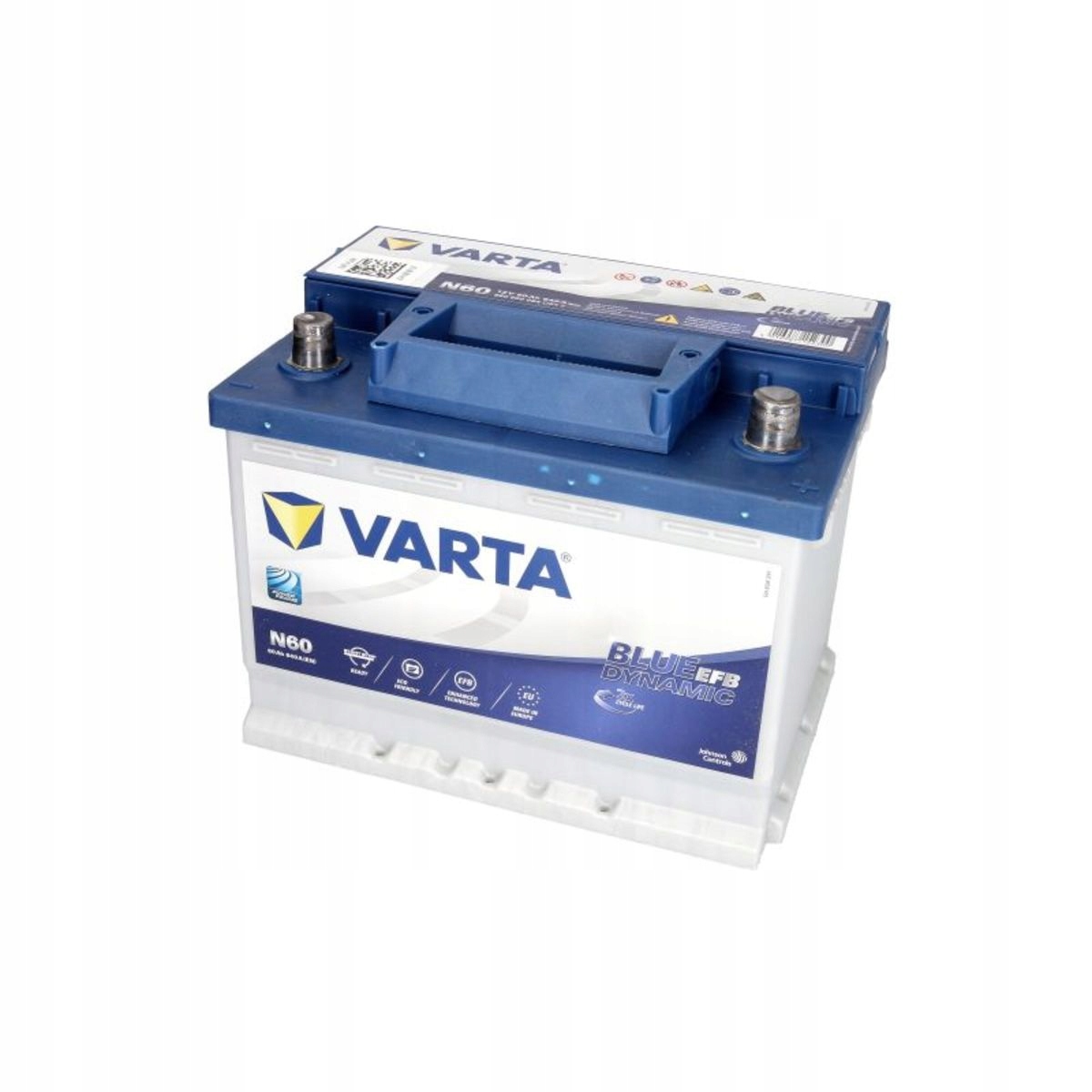 560500064D842 VARTA N60 BLUE dynamic EFB N60 Batterie 12V 60Ah 640A B13  Batterie EFB