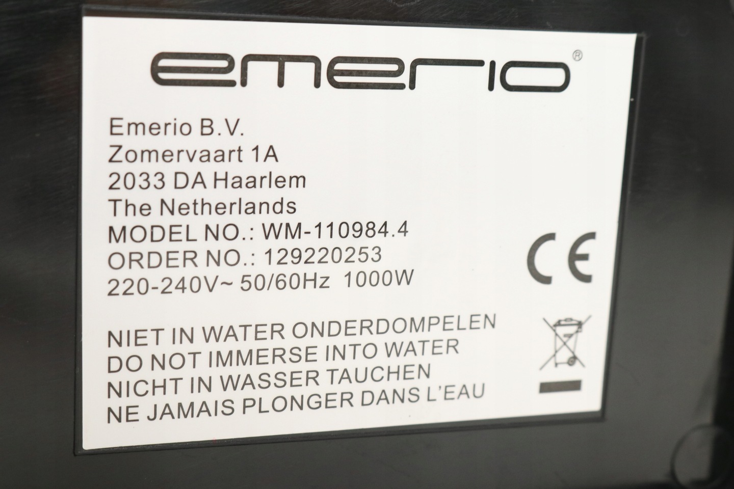 Emerio wm-110984 вафельниця 1000w недорого ➤➤➤ Интернет магазин DARSTAR