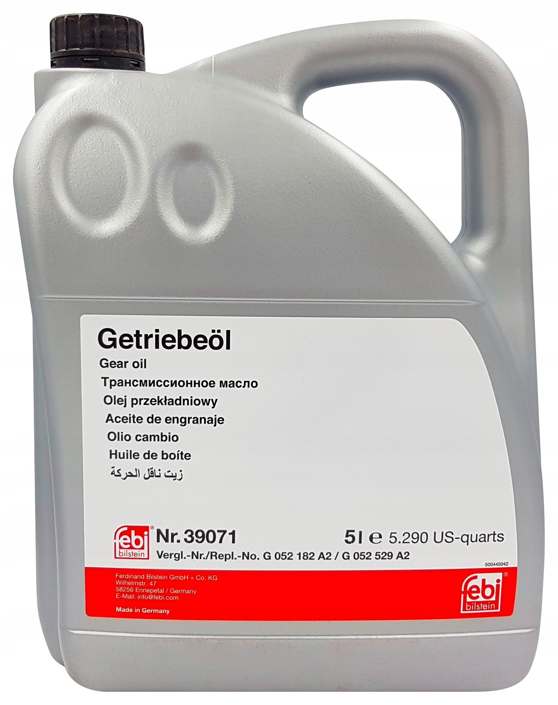 OIL BOX (GEARBOX) DSG FEBI 39071 VW 5L G052182A2