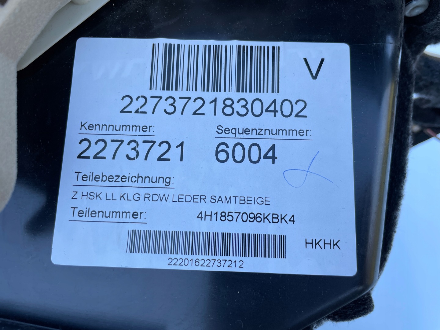 Clipboard leather 4h1857096k bk4 audi a8 d4 4h Easy Online Shopping XDALYS