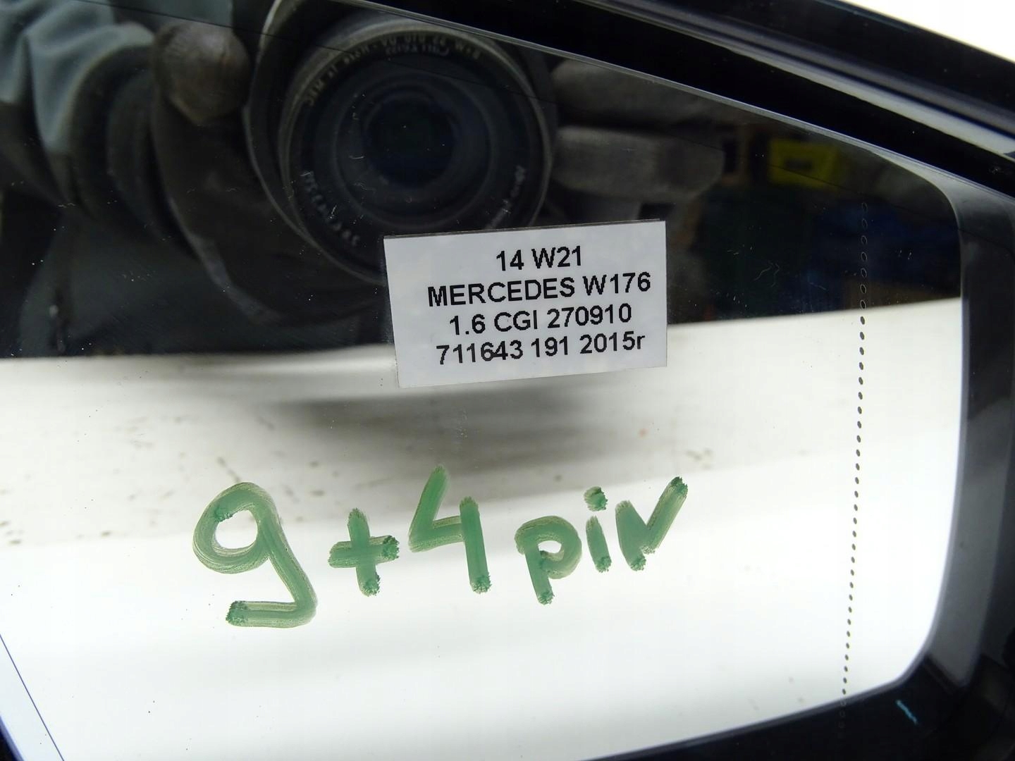 Зеркало праве правый передний mercedes w176 a класс лак 191 9 + 4 pin заказать онлайн