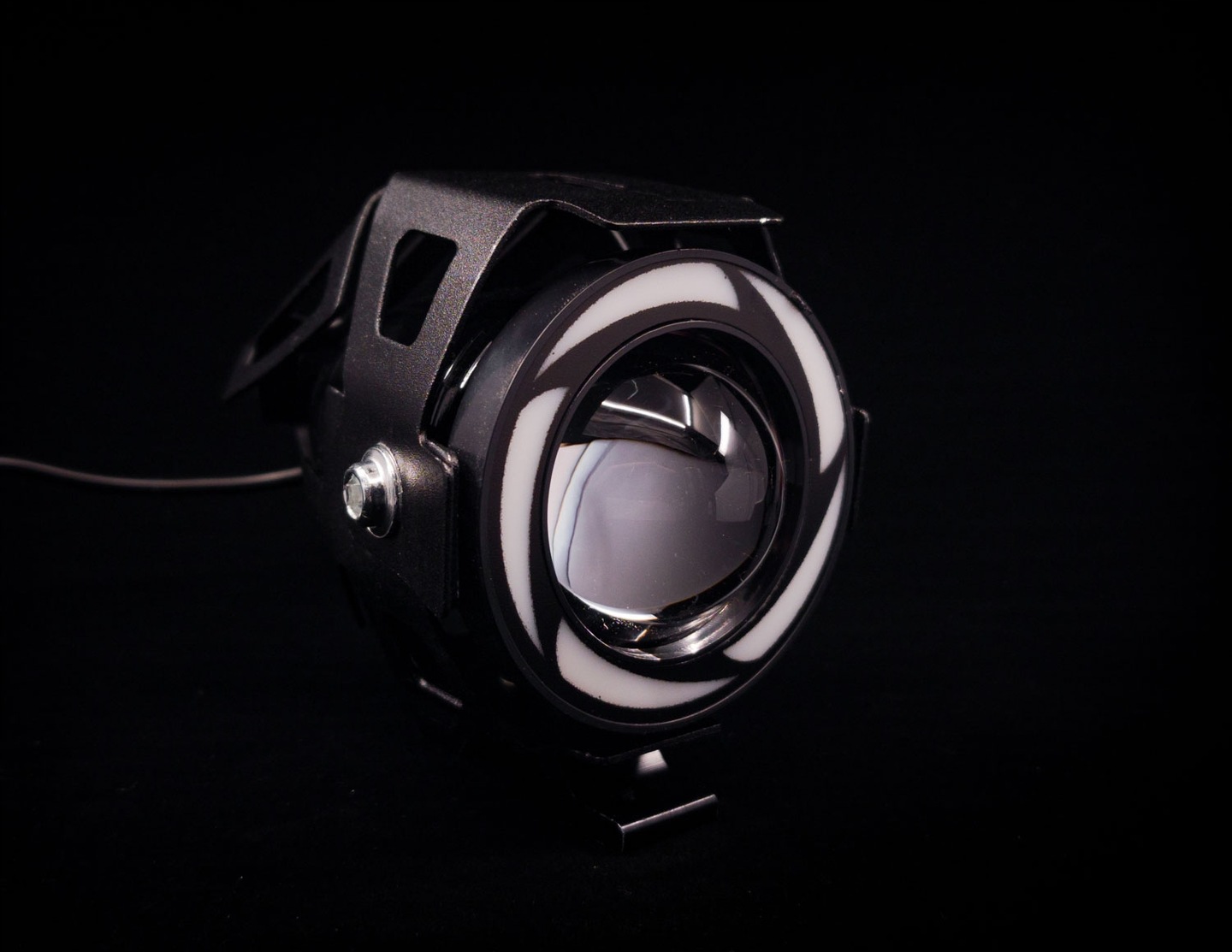 2X LED HALOGENAI MOTOCIKLO LEMPOS ( ZIBINTAI ) REFLEKTORIAI