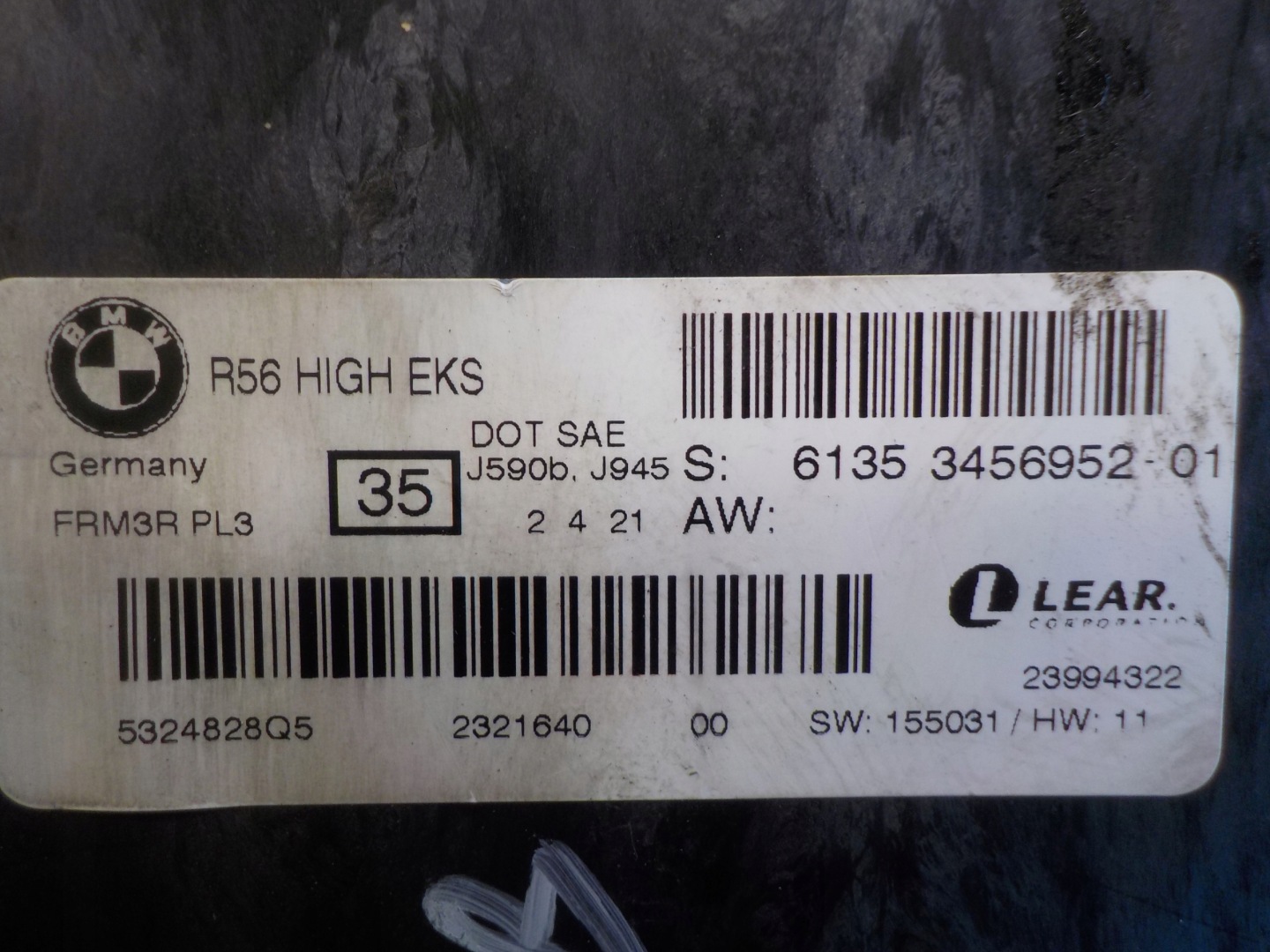 Mini r55 r56 r57 r58 r59 r60 r61 cooper модуль контролер фари 3456987 замовити онлайн