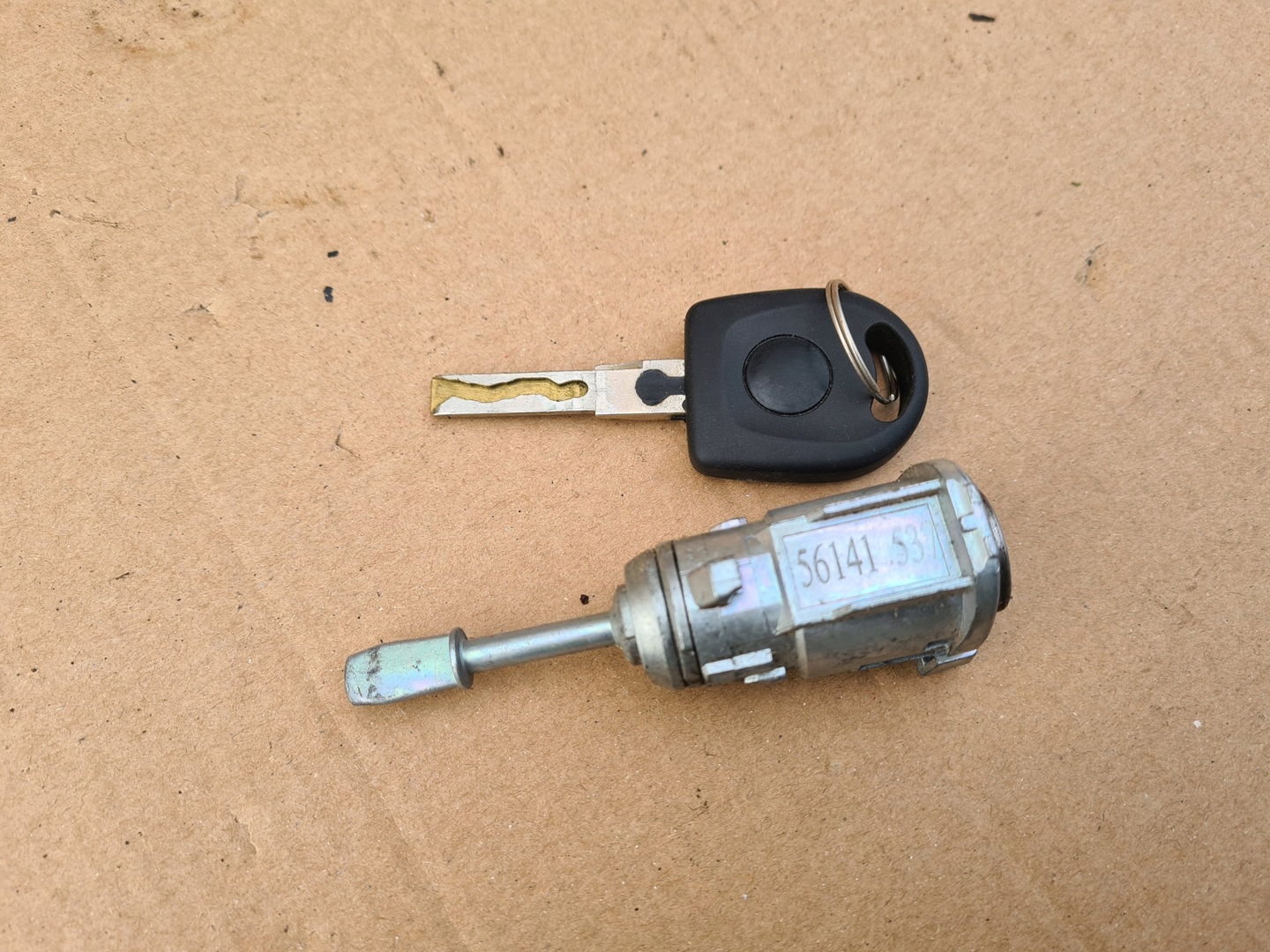 For VW Lupo / Seat Arosa door lock cylinder FRONT LEFT + 2x key