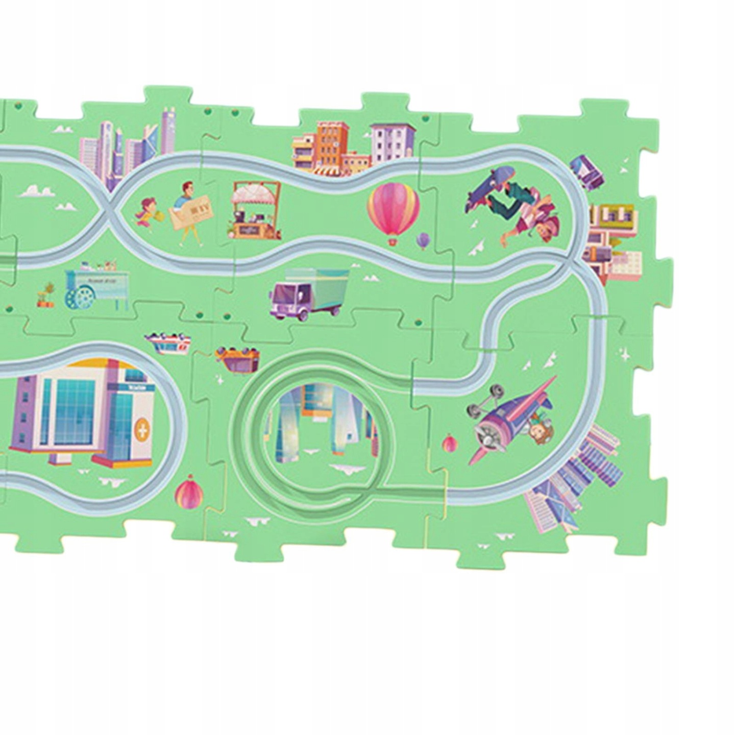 Пазл track car paly набор с транспортных средств игрушка учебная tor ...