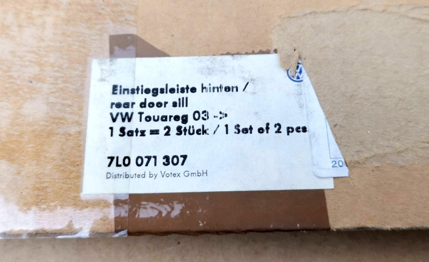 Молдинги порог комплект vw touareg 7l0071307 новый оригинальный лучшего качества