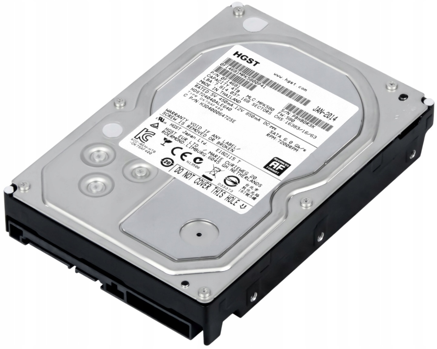 K*様 HGST HDD 4TB 3.5インチ HDS724040ALE640 HGST HDS724040ALE640 4TB 3.5