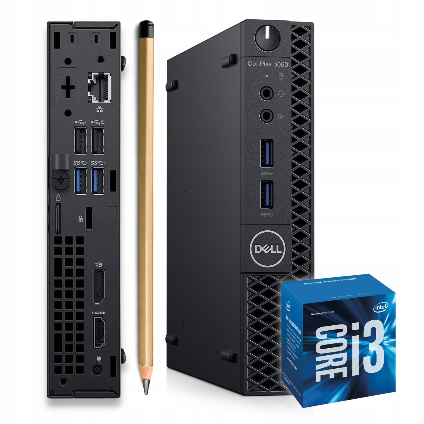 Мини компьютер dell optiplex 3060 tiny i3 8генерации 8gb 128intel