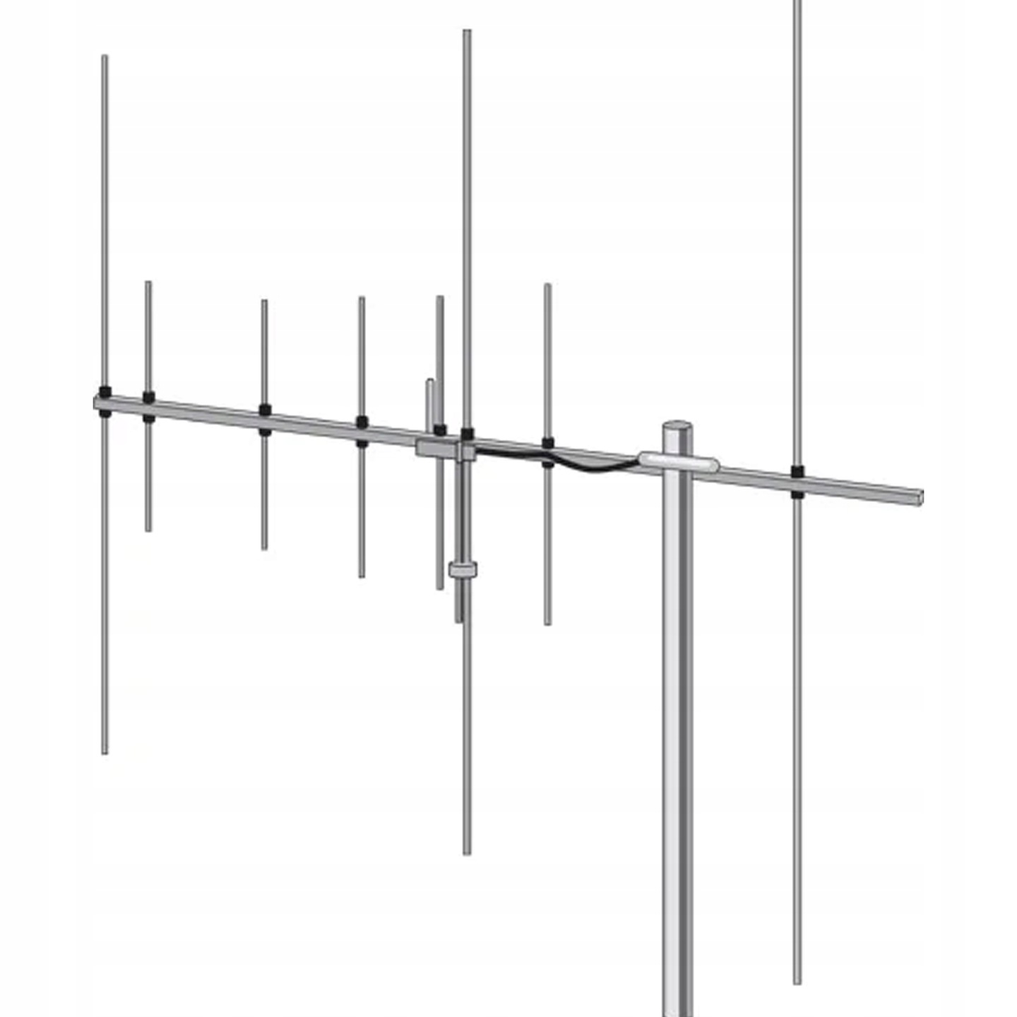 Antenna maldol hs-fox727 yagi 144430mhz touristic 9.5db11.5db