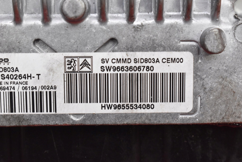 Контроллер 9663606780 5ws40264h-t 9655534080 peugeot 407 04-10 с разбора
