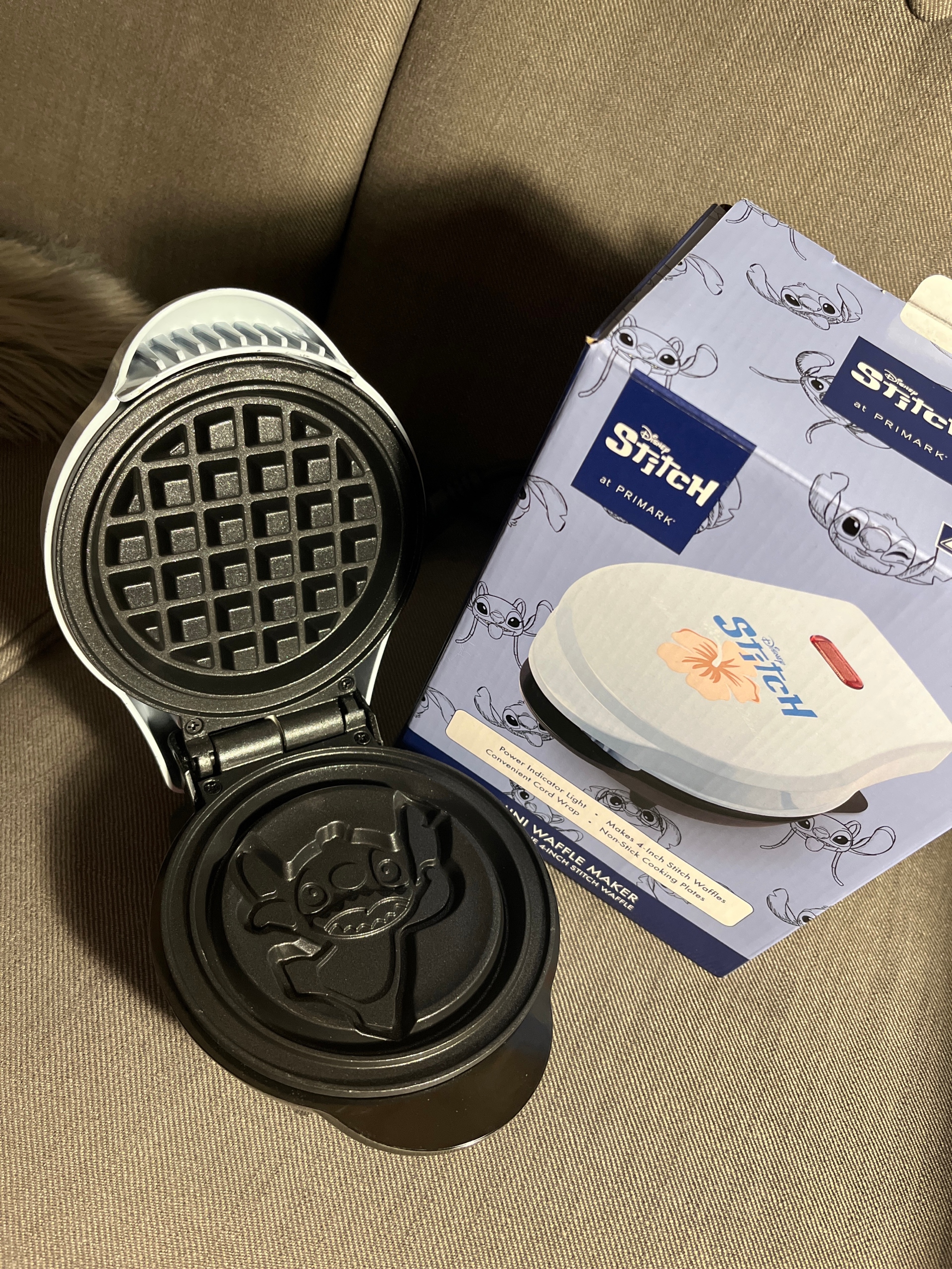 Primark Disney Stitch Mini Waffle Maker 4 Inch Stitch Waffle