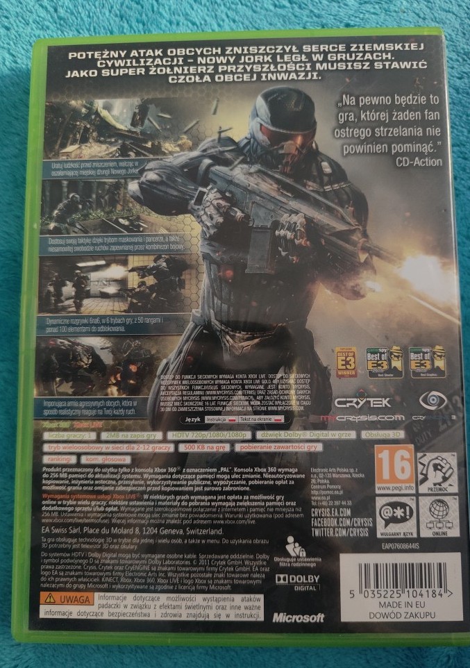 Crysis xbox 360 sale