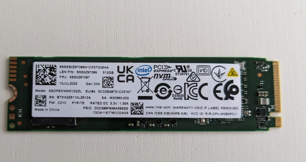 Intel ssdpeknw512gzl 512gb - купить в DARSTAR