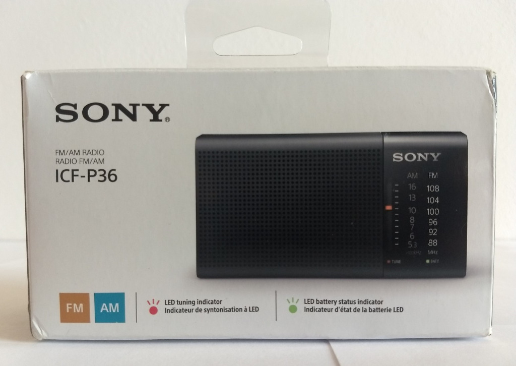 Радио sony icf-p36 am/fm переносное с jack 3.5mm - купить в