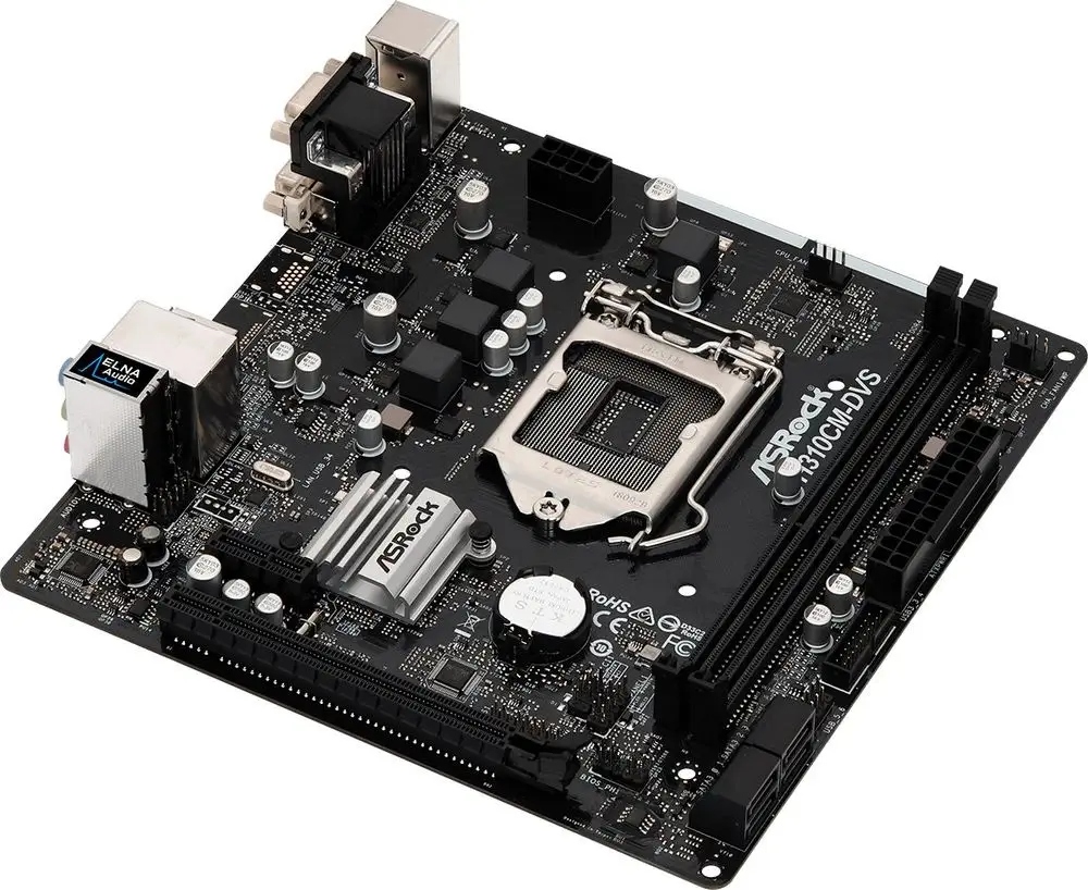 asrock intel h310 express lga1151 atx memory