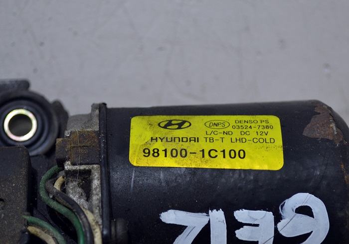 mechanism engine of wipers front HYUNDAI GETZ 98100-1C100