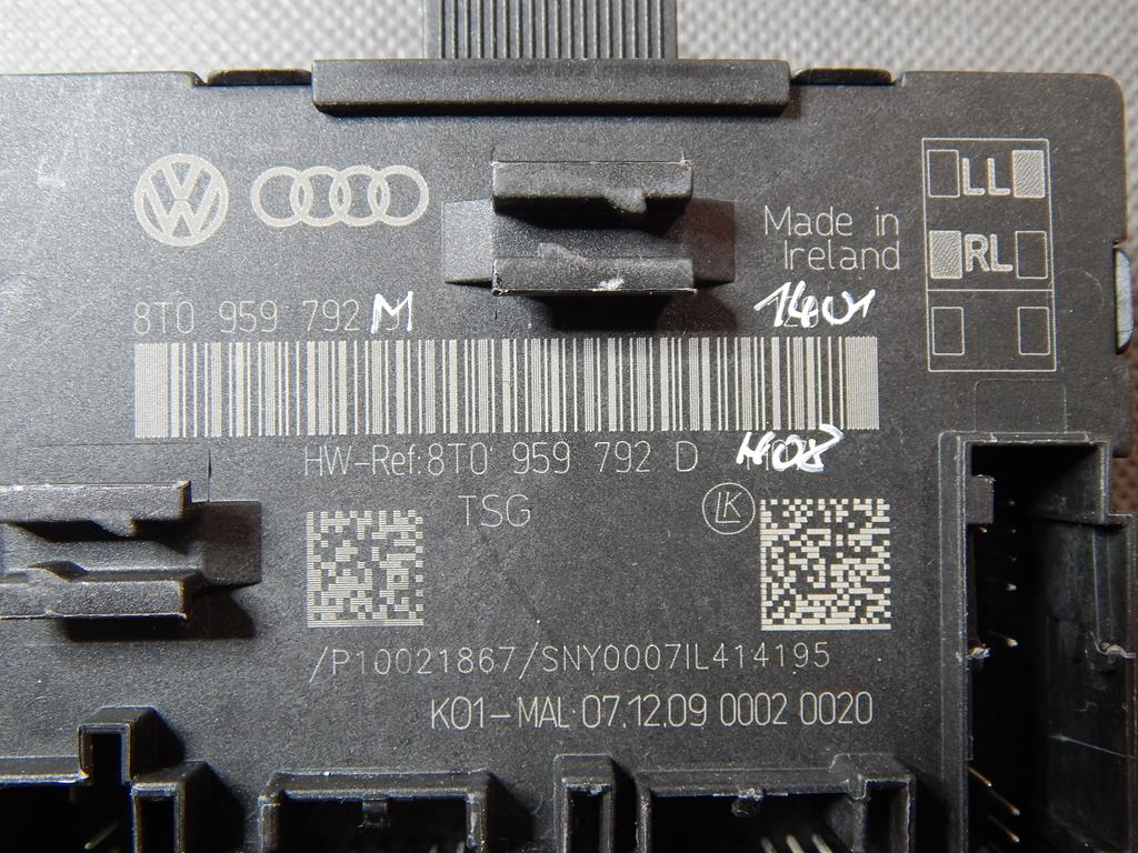 AUDI RS5 8T control unit module door right 8T0959792D