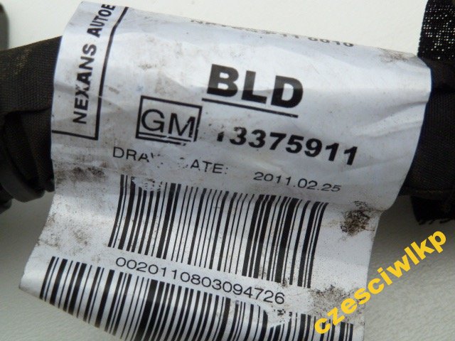 Câblage Moteur OPEL ASTRA J IV 2.0 CDTI BLD