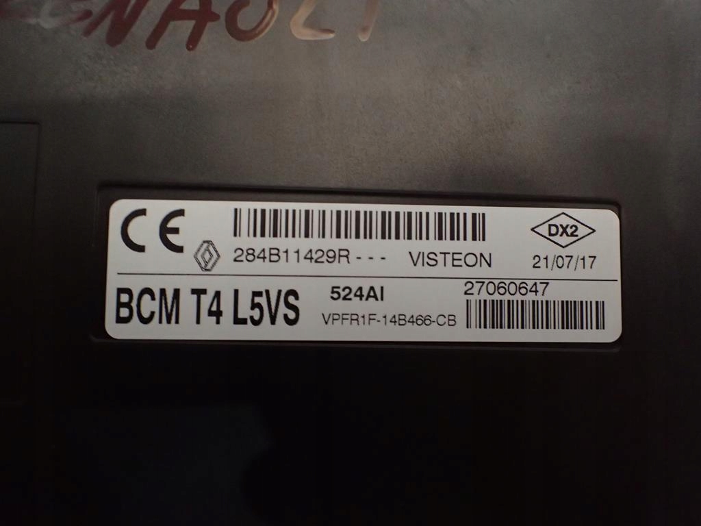 MODULE UNITÉ DE CONTRÔLE RENAULT 284B11429R