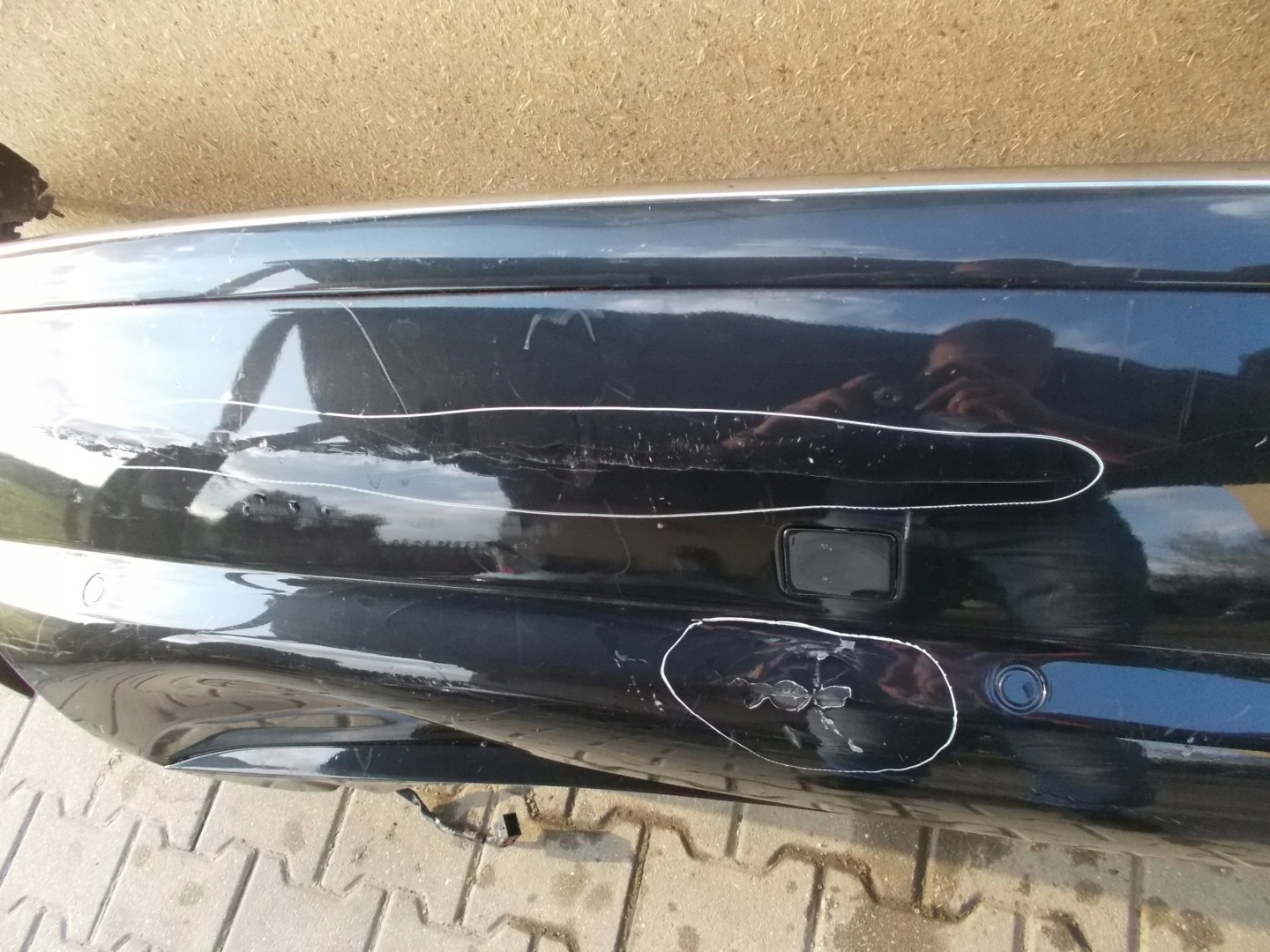 bumper rear part rear Audi A8 4E0 PDC