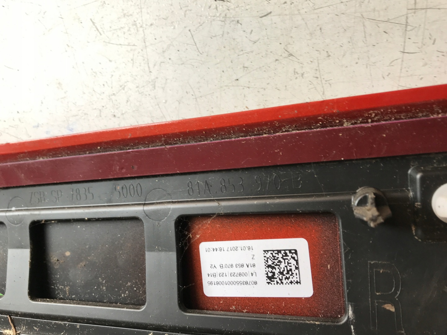 AUDI Q2 moulding cap door right rear part 81A853970B