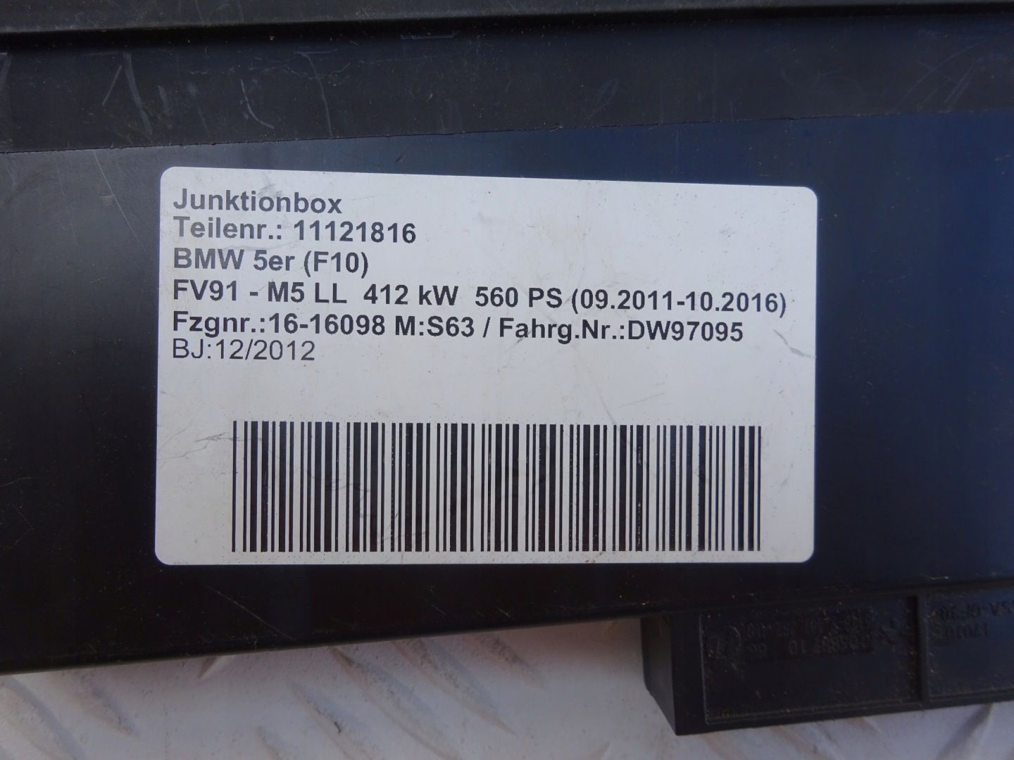 BMW JUNICTIONBOX JBBFE MODULE KOMFOTRU 61359286941
