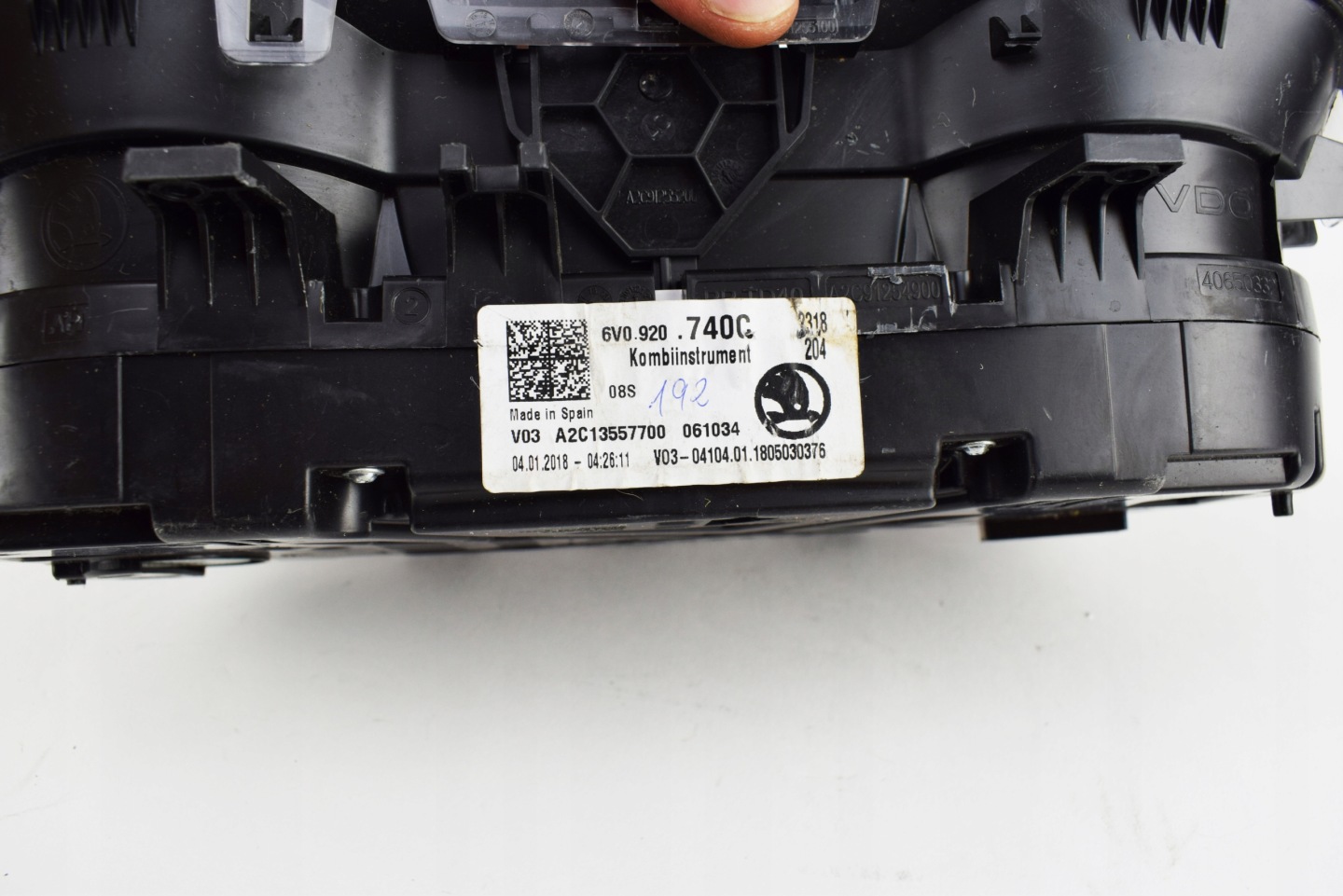 SKODA FABIA III LIFT 1.2 TSI dials clock dials