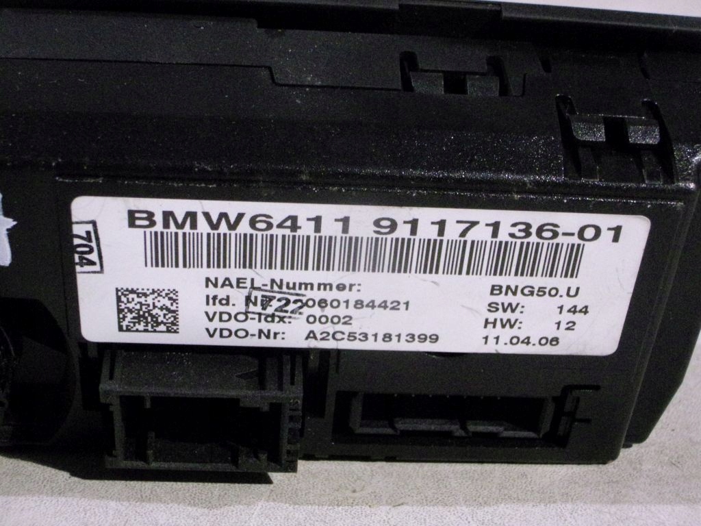 BMW E87 Bedienteil des lüfters